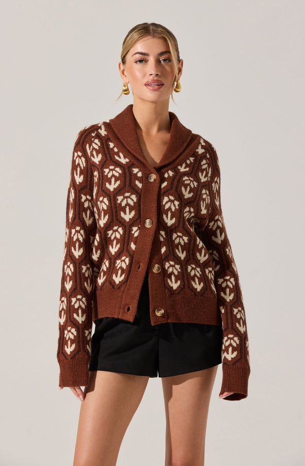 Marcenia Shawl Collar Cardigan - ASTR the Label