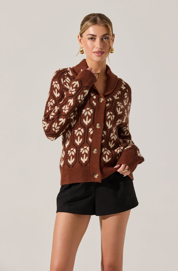 Marcenia Shawl Collar Cardigan - ASTR the Label
