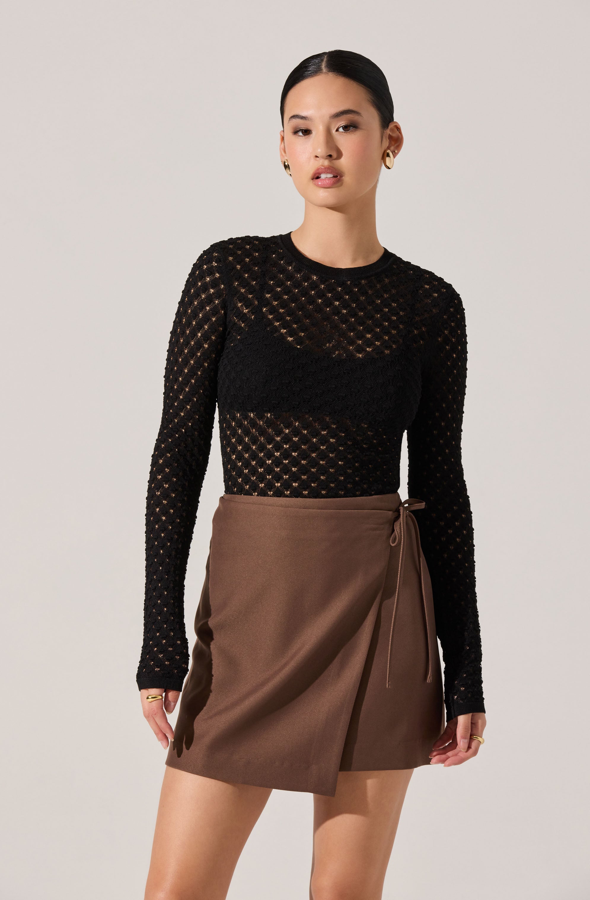 Dex Textured Sweater Top