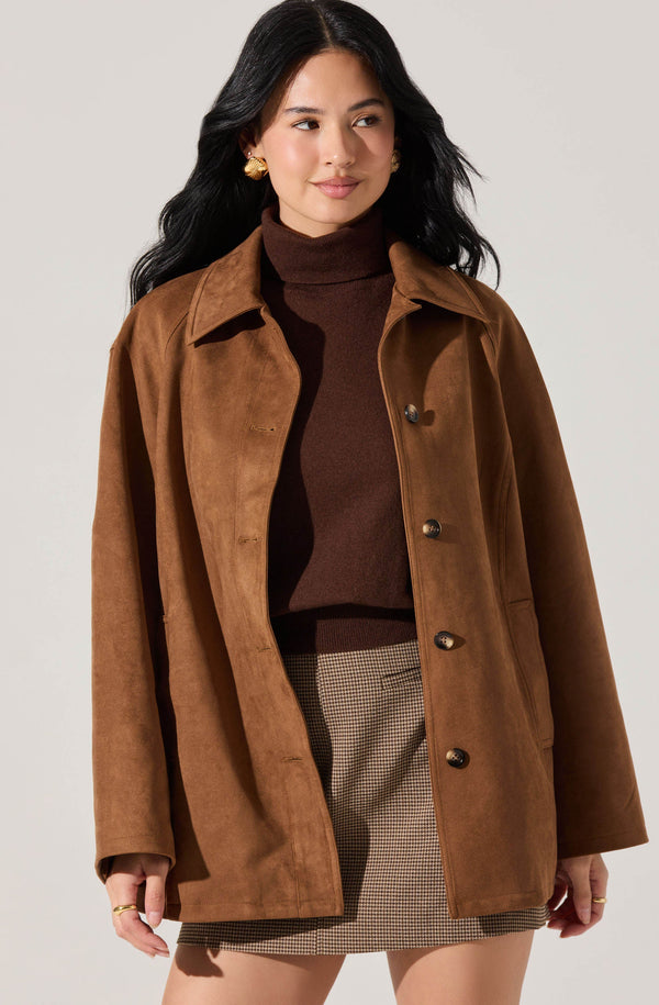 Presleigh Faux Suede Jacket - ASTR the Label