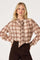 Sticky add to cart - Mabry Plaid Tie-Neck Blouse