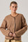 Sticky add to cart - Kembrie Contrast Knit Sweater Jacket