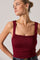Sticky add to cart - Voncile Ruched Square Neck Bodysuit