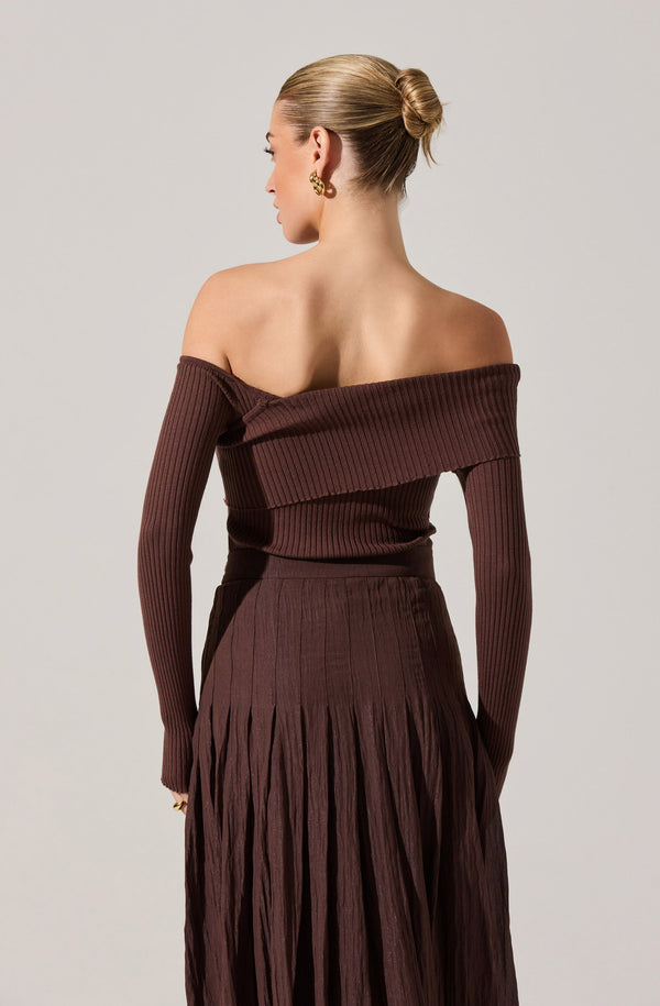 Daniella Off Shoulder Sweater - ASTR the Label