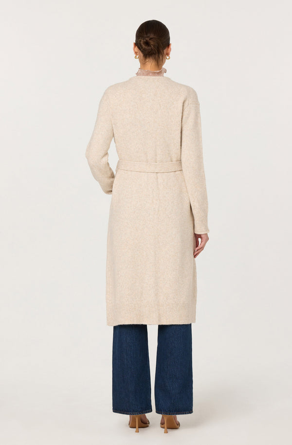 Meris Belted Longline Cardigan - ASTR the Label