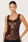 Sticky add to cart - Leanne Metallic Cowl Neck Top