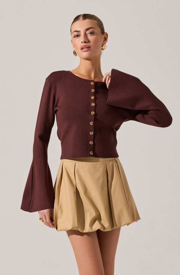 Nylah Bell Sleeve Cardigan - ASTR the Label