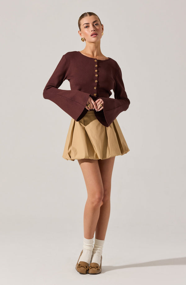 Nylah Bell Sleeve Cardigan - ASTR the Label