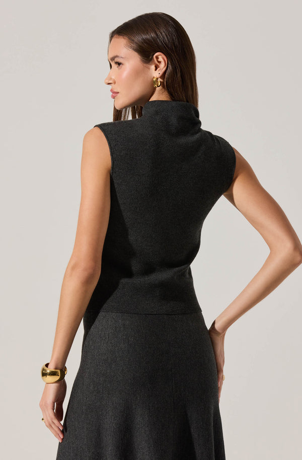 Deora Sleeveless Mock Neck Sweater - ASTR the Label