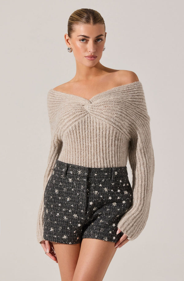 Franisbel Off Shoulder Sweater - ASTR the Label