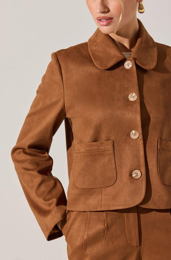 Jude Faux Suede Jacket - ASTR the Label Jude Faux Suede Jacket - ASTR the Label