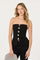Sticky add to cart - Annemarie Strapless Button Detail Top