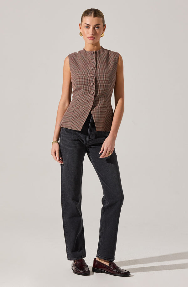 Gisselle High Neck Cutaway Vest - ASTR the Label