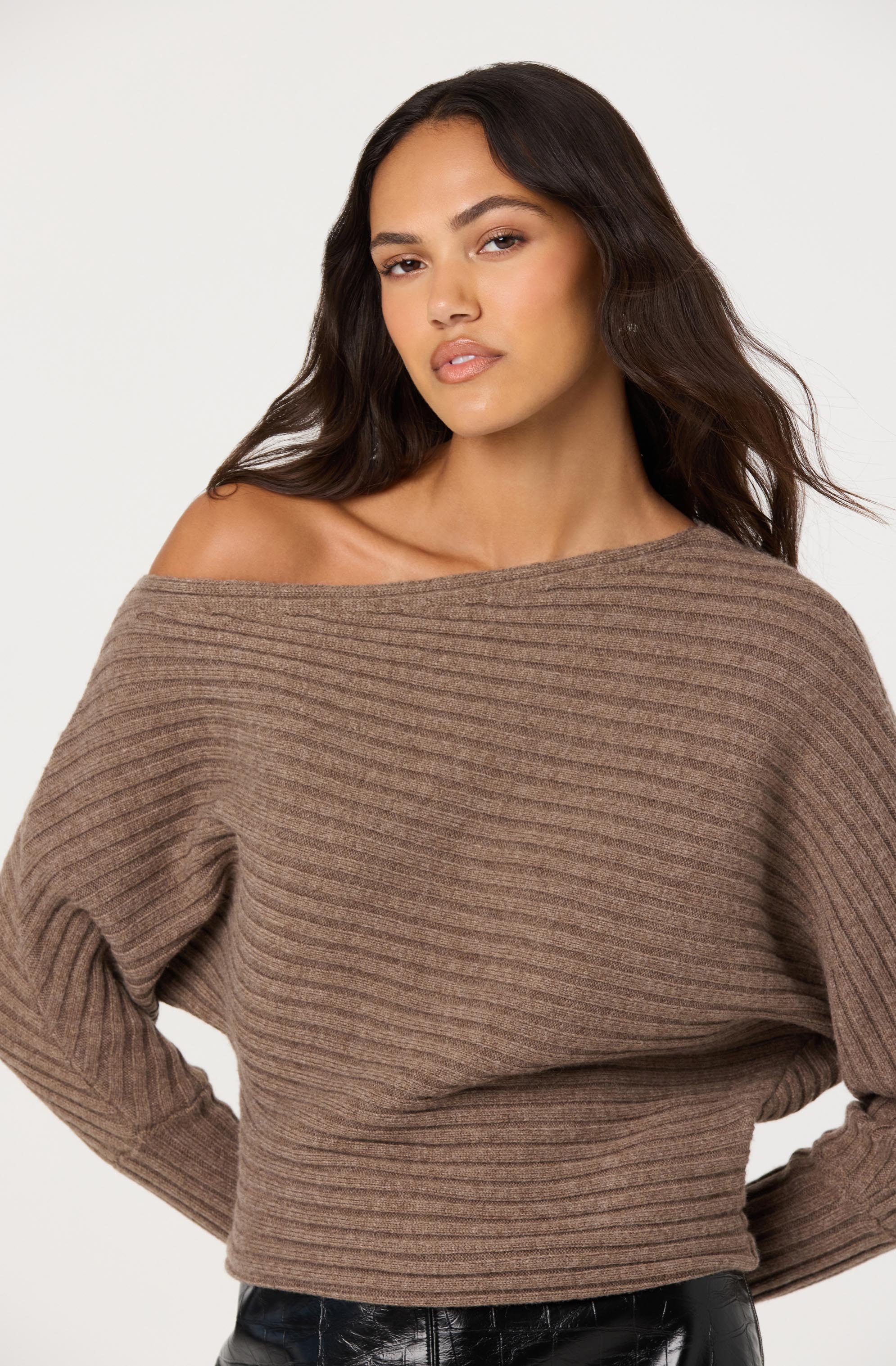 Samaria Off Shoulder Dolman Sweater - ASTR the Label