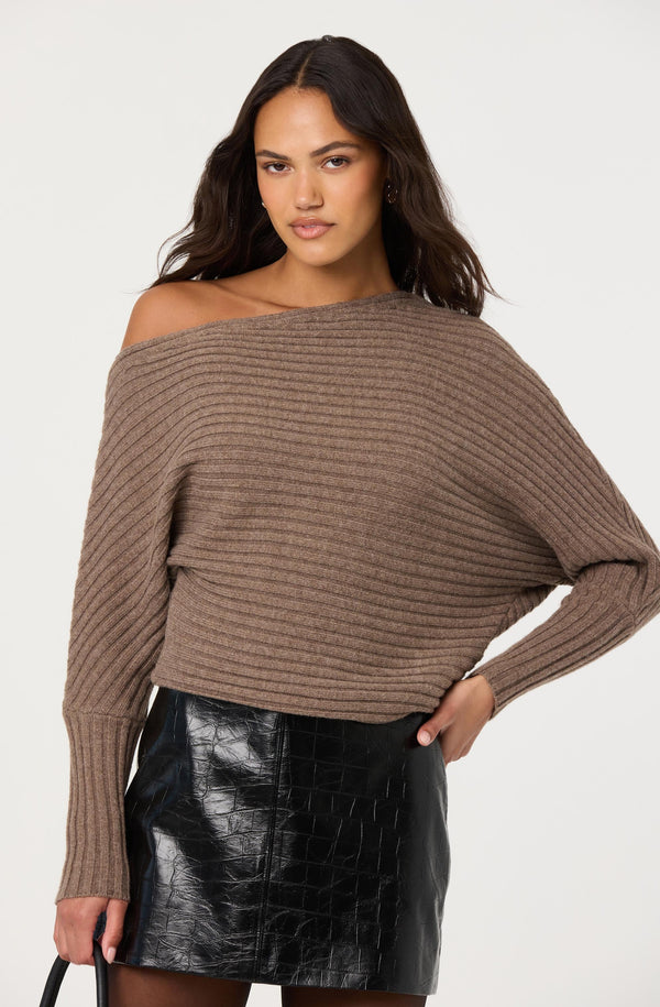 Samaria Off Shoulder Dolman Sweater - ASTR the Label