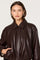 Sticky add to cart - Raevin Faux Leather Bomber Jacket