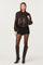 Sticky add to cart - Raevin Faux Leather Bomber Jacket