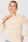 Sticky add to cart - Ann Crochet Knit Balloon Sleeve Sweater