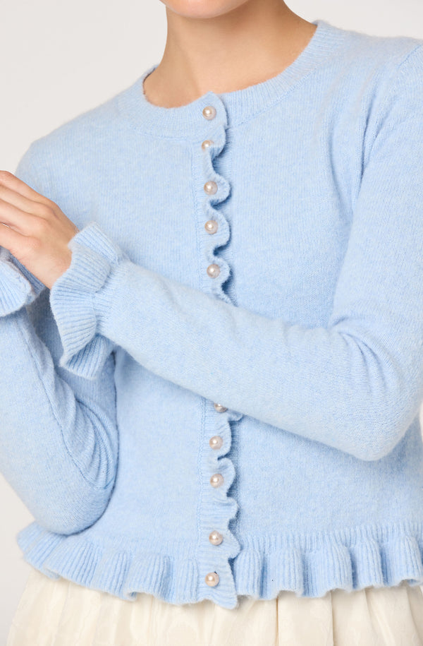 Eowyn Ruffle Trim Cardigan - ASTR the Label
