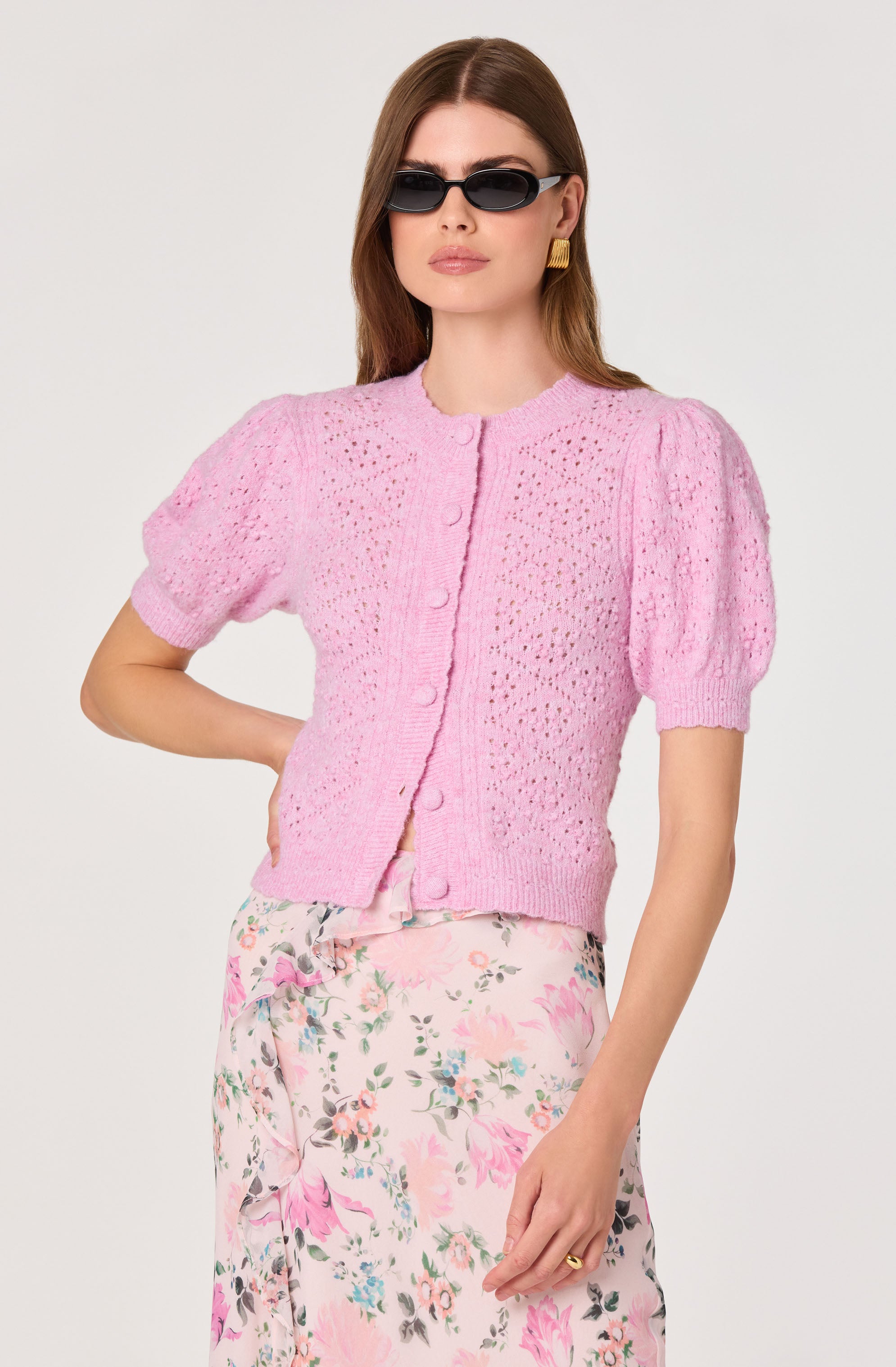 トップス YUKI SHIMANE Airy Cardigan - PINK Aneria Long Cardigan - Pink | Fashion Nova