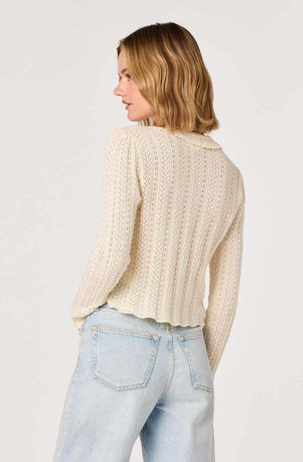 Fannie Cable-Knit Tie-Front Cardigan - ASTR the Label
