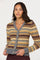 Sticky add to cart - August Striped V-neck Cardigan