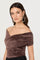 Sticky add to cart - Mallina Velvet Off Shoulder Top