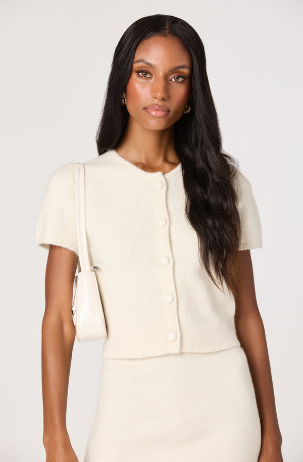 Jailyn Short Sleeve Cardigan - ASTR the Label
