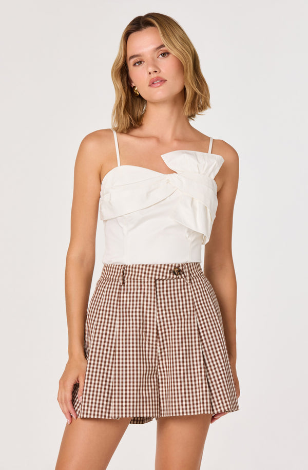Nakia Bow Detail Cropped Top - ASTR the Label