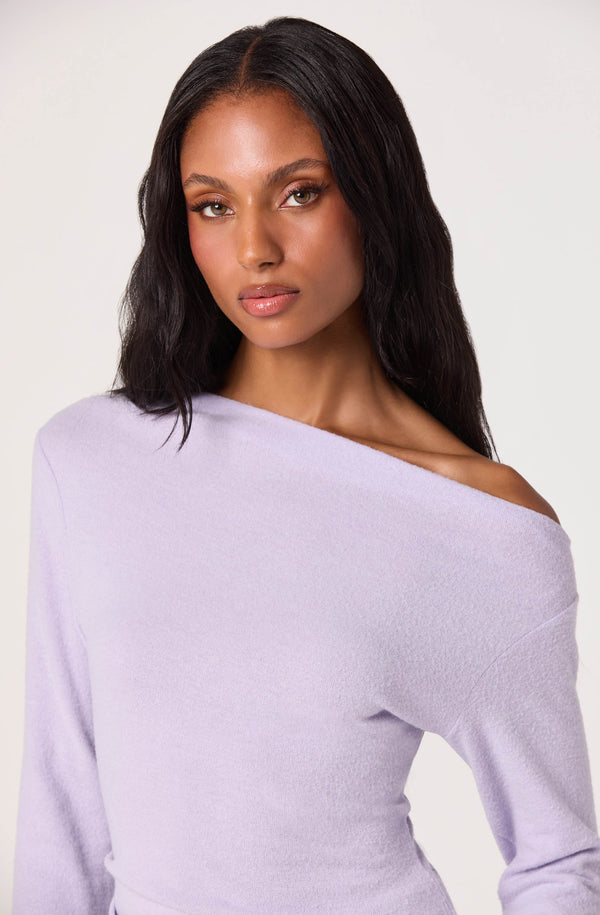 Miah Asymmetric One-Shoulder Knit Top - ASTR the Label