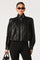 Sticky add to cart - Estero Faux Leather Bomber Jacket