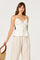 Sticky add to cart - Fabiola Tie-Front Peplum Top