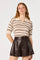 Sticky add to cart - Scottie Striped Knit Polo Sweater