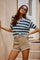 Sticky add to cart - Scottie Striped Knit Polo Sweater
