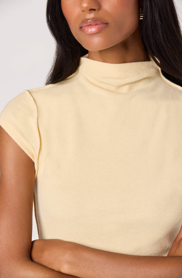Cydney Mockneck Cap Sleeve Top - ASTR the Label