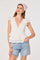 Sticky add to cart - Shanteria Crochet Trim Tiered Top