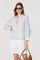 Sticky add to cart - Taliyah Striped Peasant Blouse