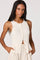Sticky add to cart - Mamie Ribbed Knit Button-Front Top