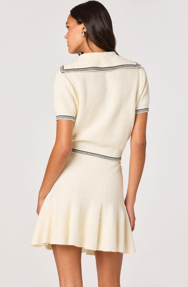 Dynasty Terry Knit Sailor Cardigan - ASTR the Label