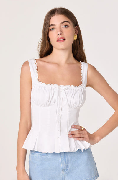 Jaci Bustier Peplum Top