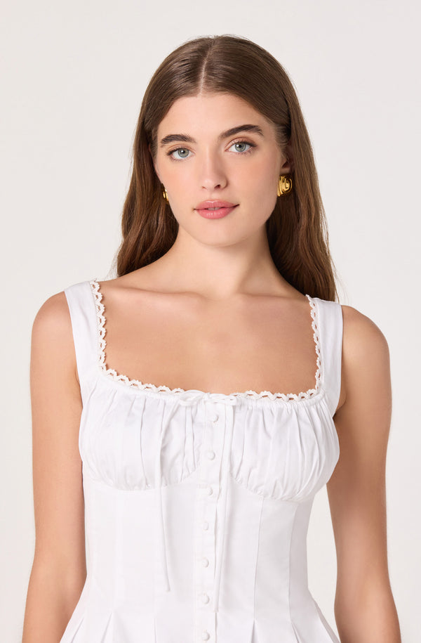 Jaci Bustier Peplum Top - ASTR the Label