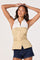 Sticky add to cart - Aleda Belted Collared Halter Top