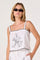 Sticky add to cart - Sadie Embroidered Linen Crop Top