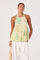 Sticky add to cart - Belen Tropical Print Halter Top