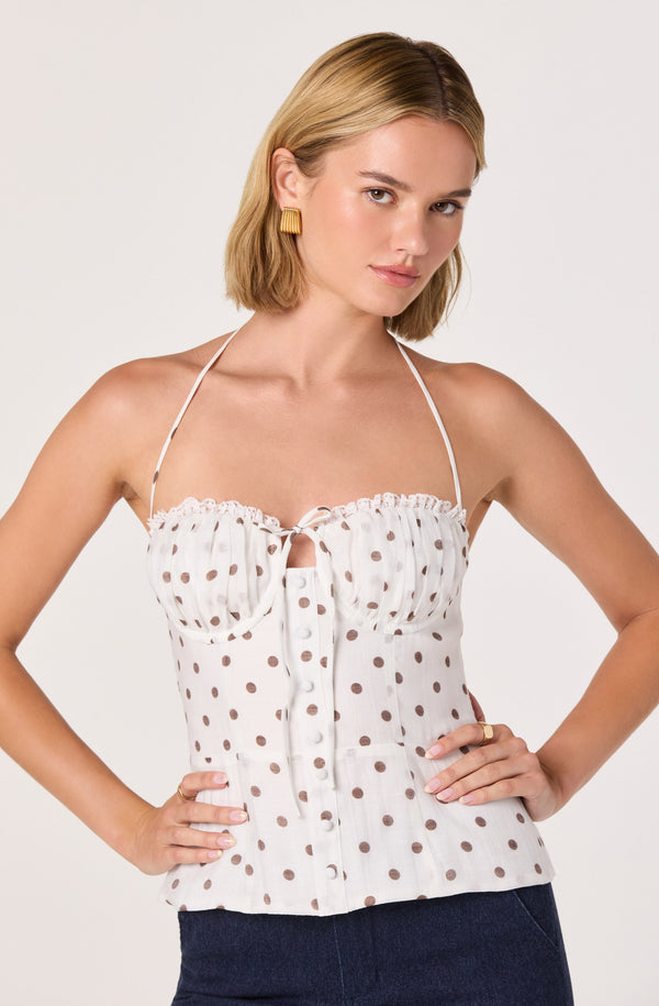 Lizzie Bustier Halter Top - ASTR the Label