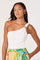 Sticky add to cart - Maleah One-Shoulder Gold Hardware Knit Top