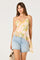 Sticky add to cart - Mejra Floral Ruffle Asymmetric Cami