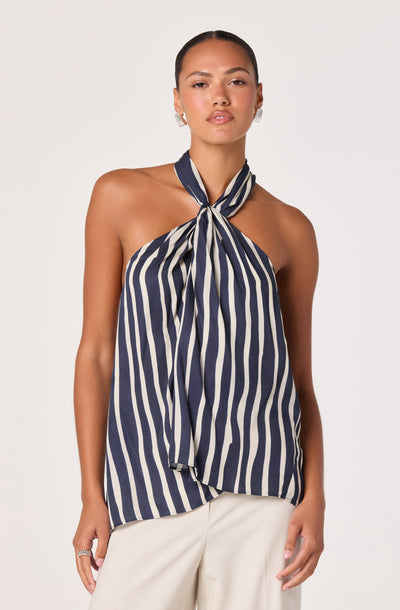 Cira Twist-Front Halter Top