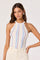 Sticky add to cart - Betia Multi-Stripe Ribbed Tank