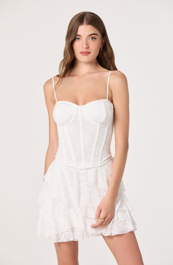 Madeleine Lace Bustier Crop Top - ASTR the Label